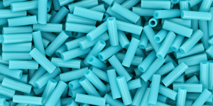 (image for) TOHO Size 2 Bugle Bead. 6mm Length-Turquoise Opaque